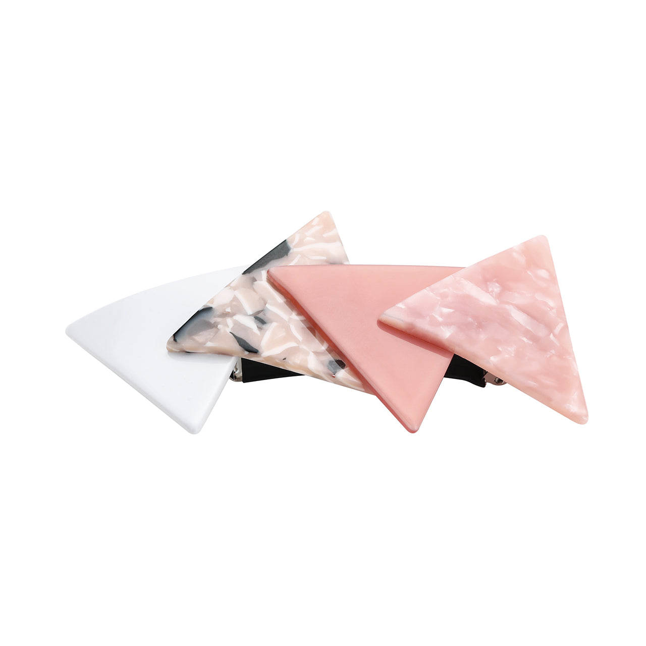 Haarspange - Dreieck - Rosa