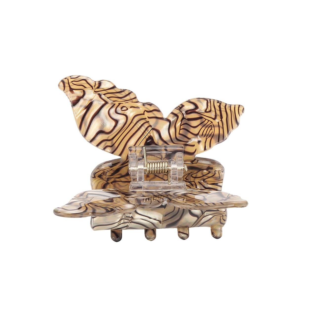 Haarspange - Schmetterling - Braun