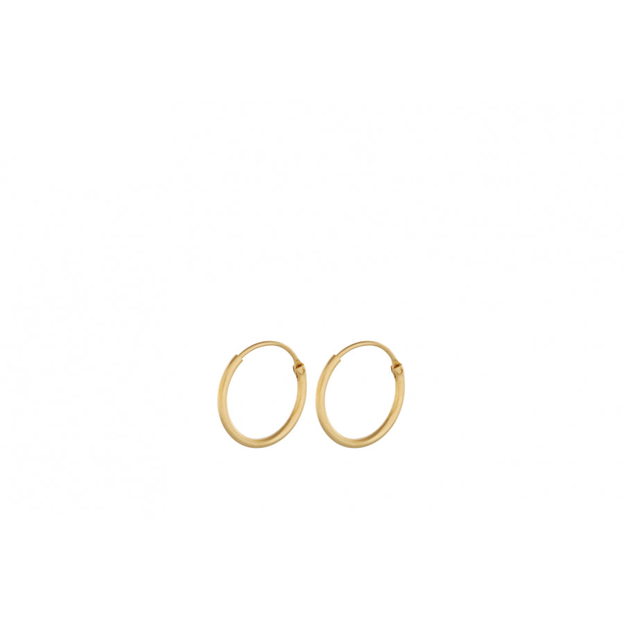Ohrring - Tiny Plain Hoops von Pernille Corydon